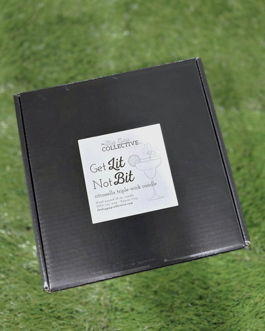 Get Lit, Not Bit Citronella Candle