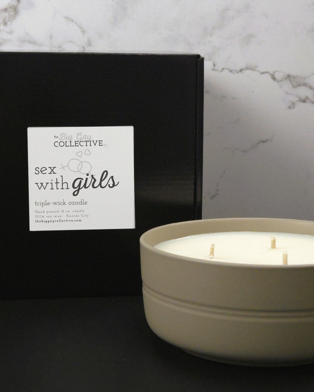 Sex with Girls Triple Wick Candle
