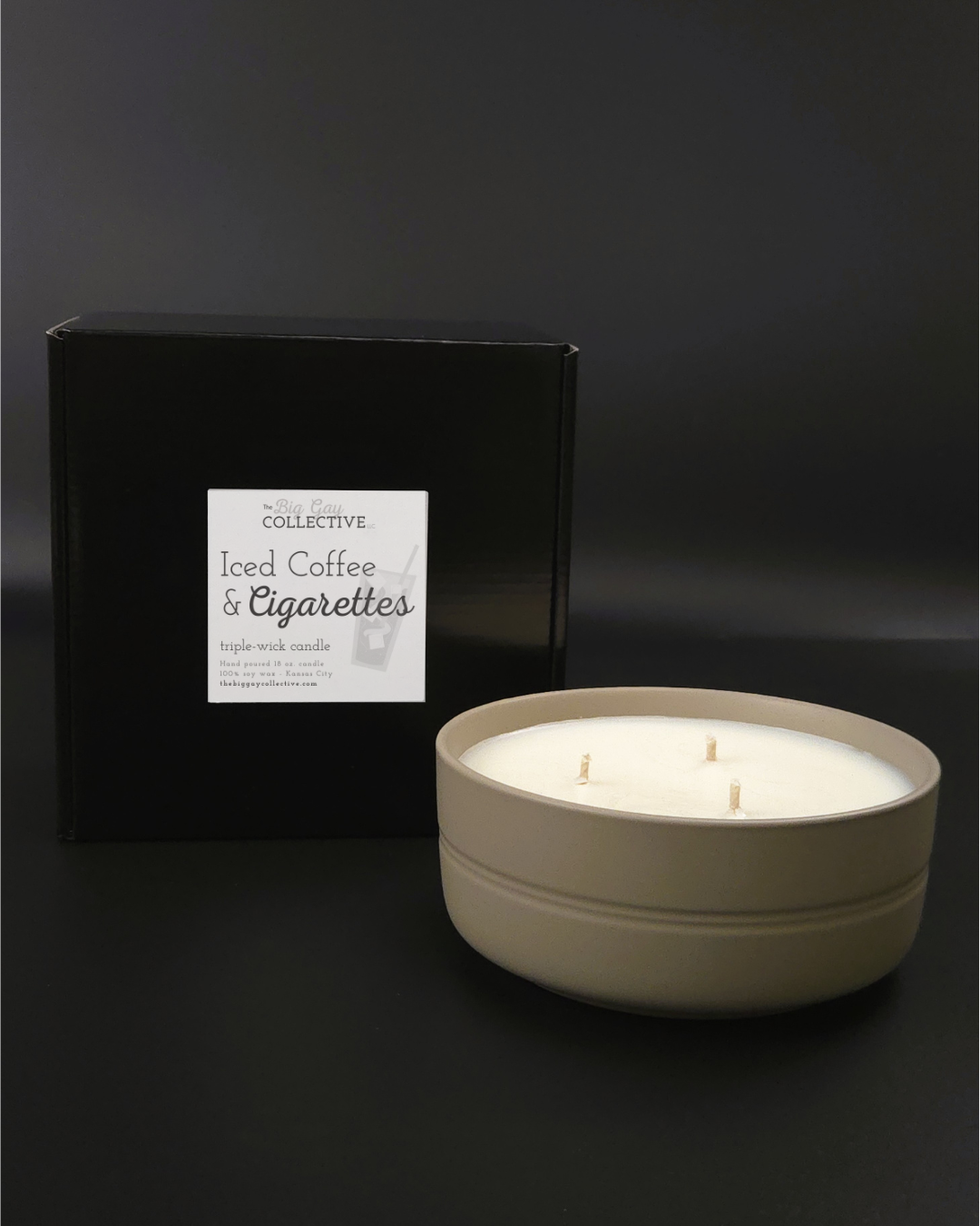 Iced Coffee & Cigarettes Triple Wick Candle