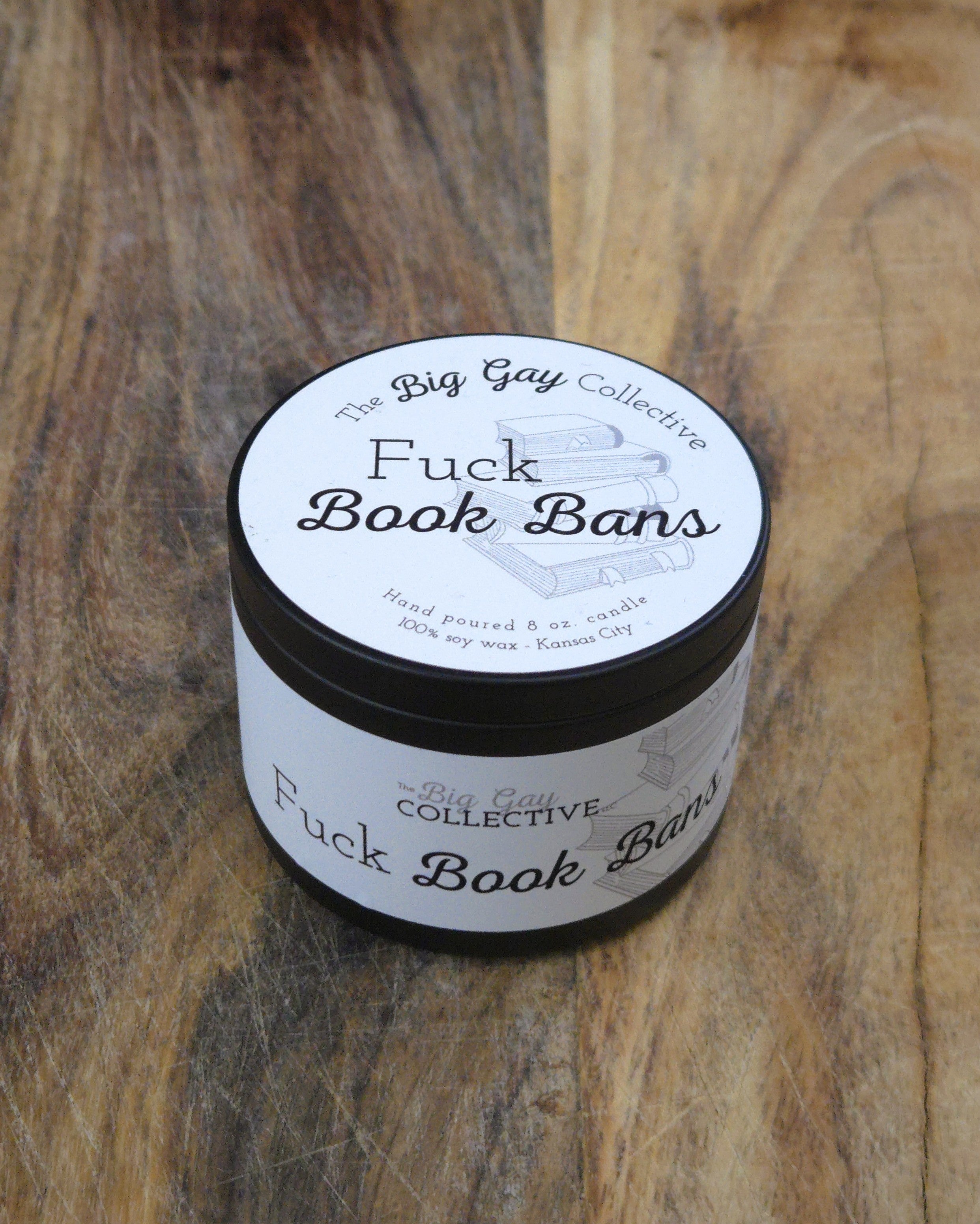 Fuck Book Bans Giving Candle