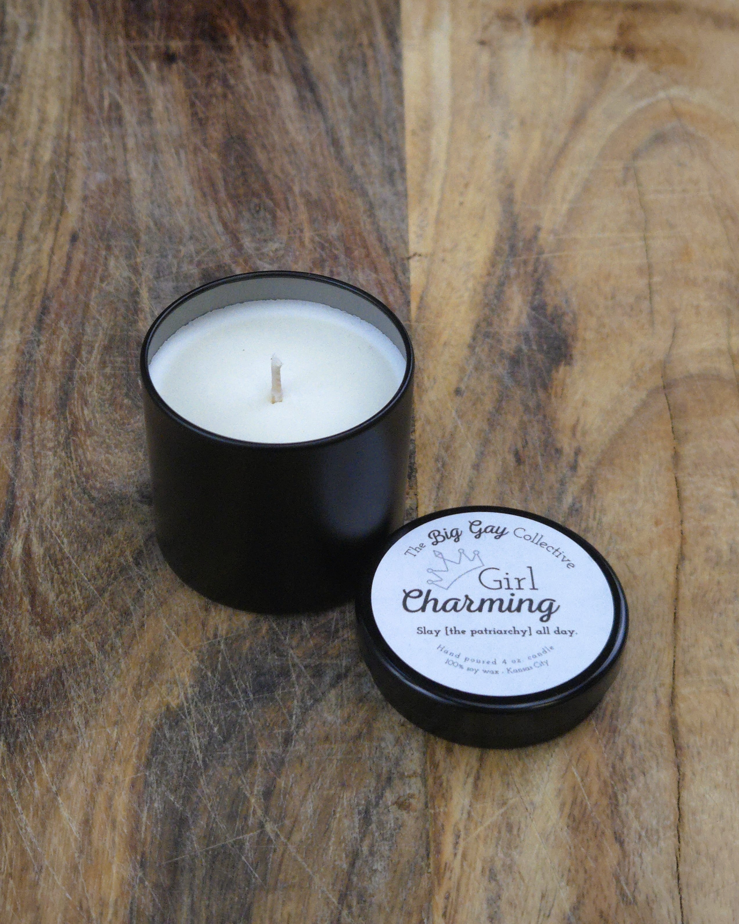 Girl Charming Candles