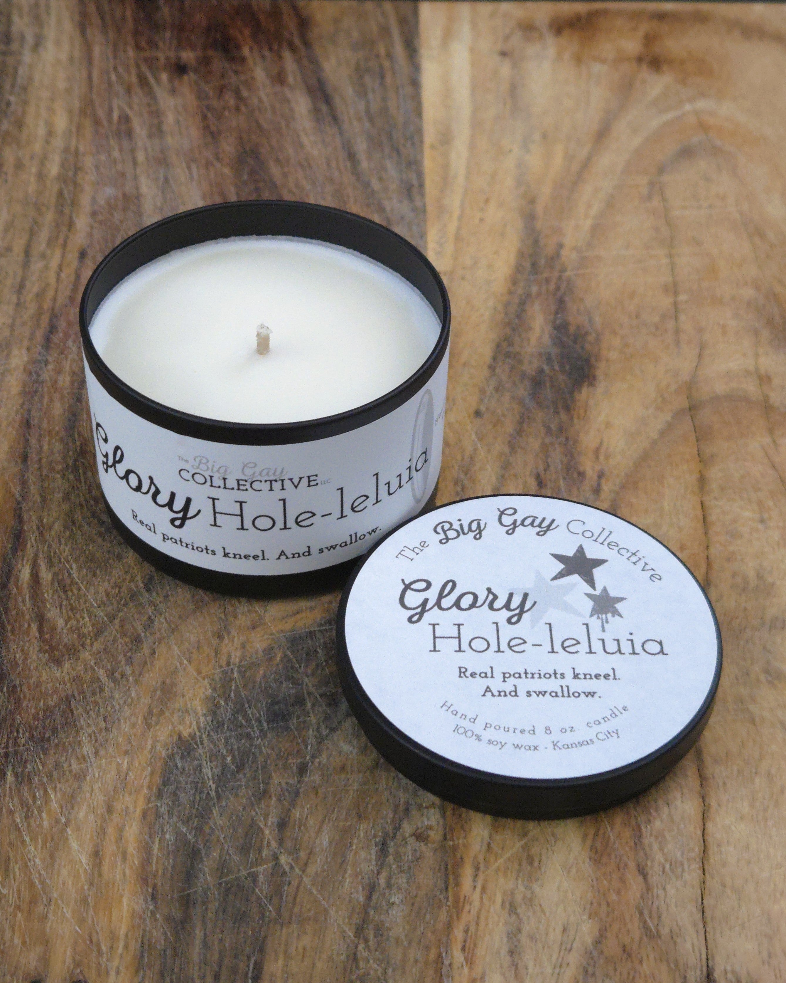 Glory Hole-leluia Candles