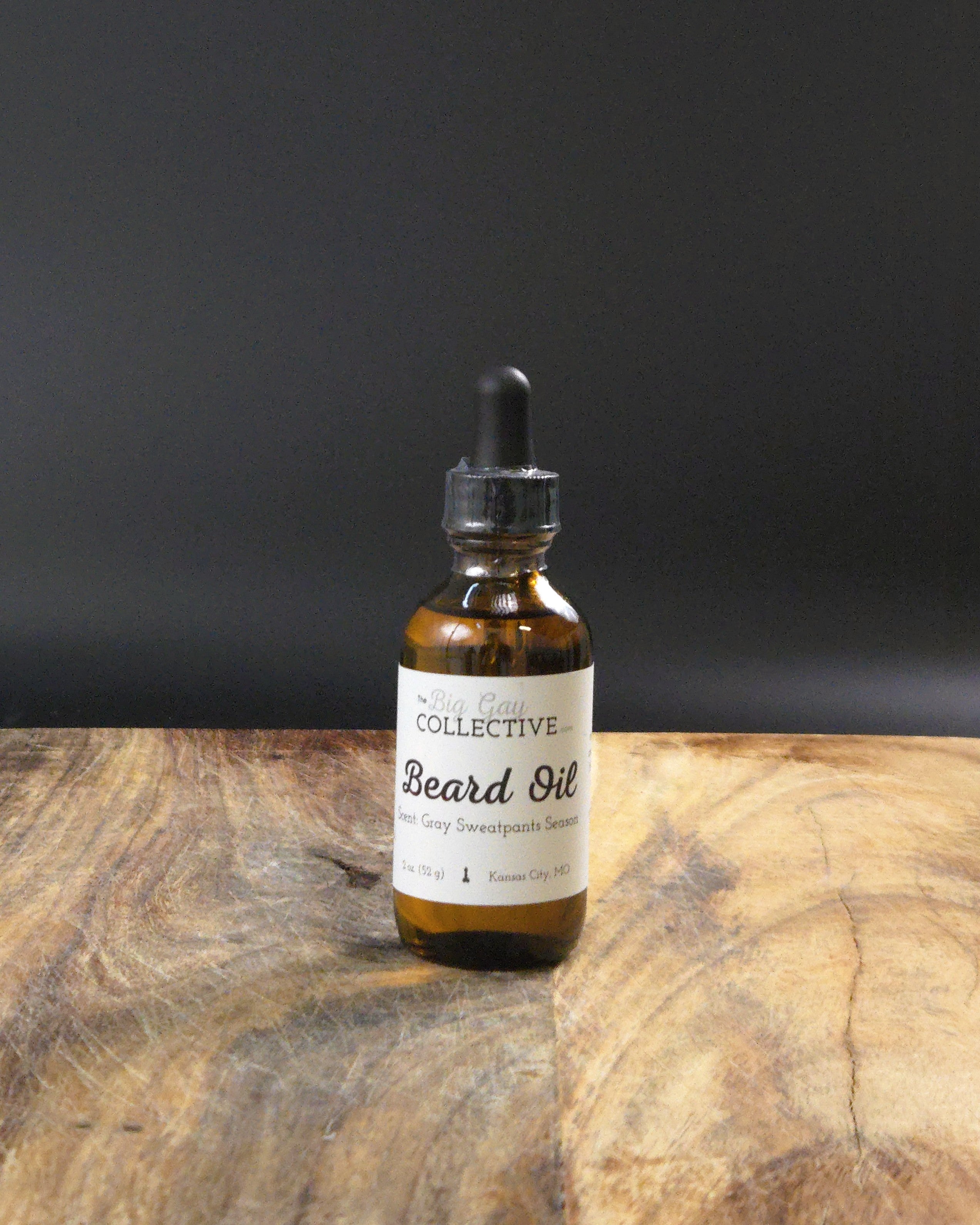Gray Sweatpants Season Beard Oil