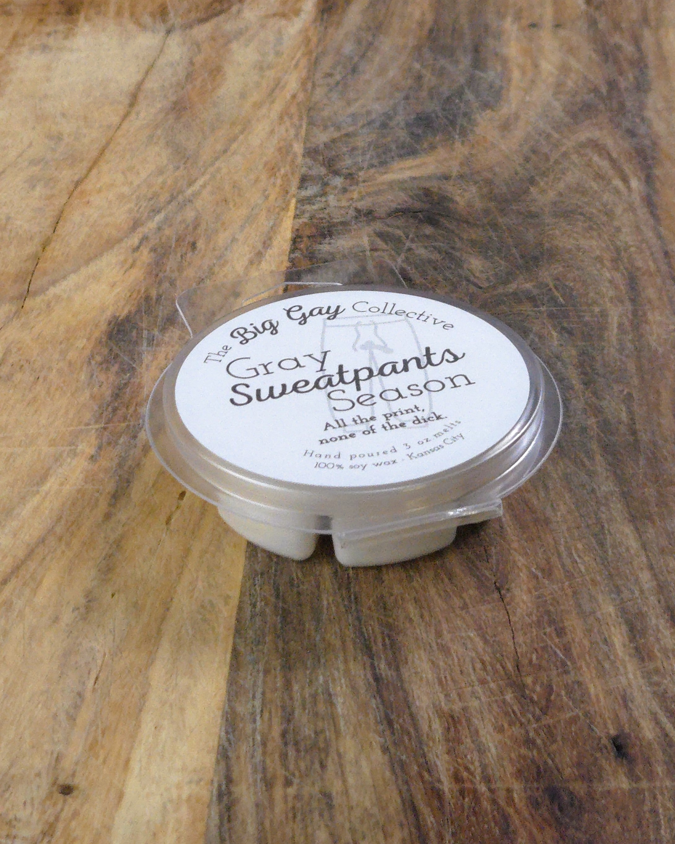 Gray Sweatpants Season Wax Melts