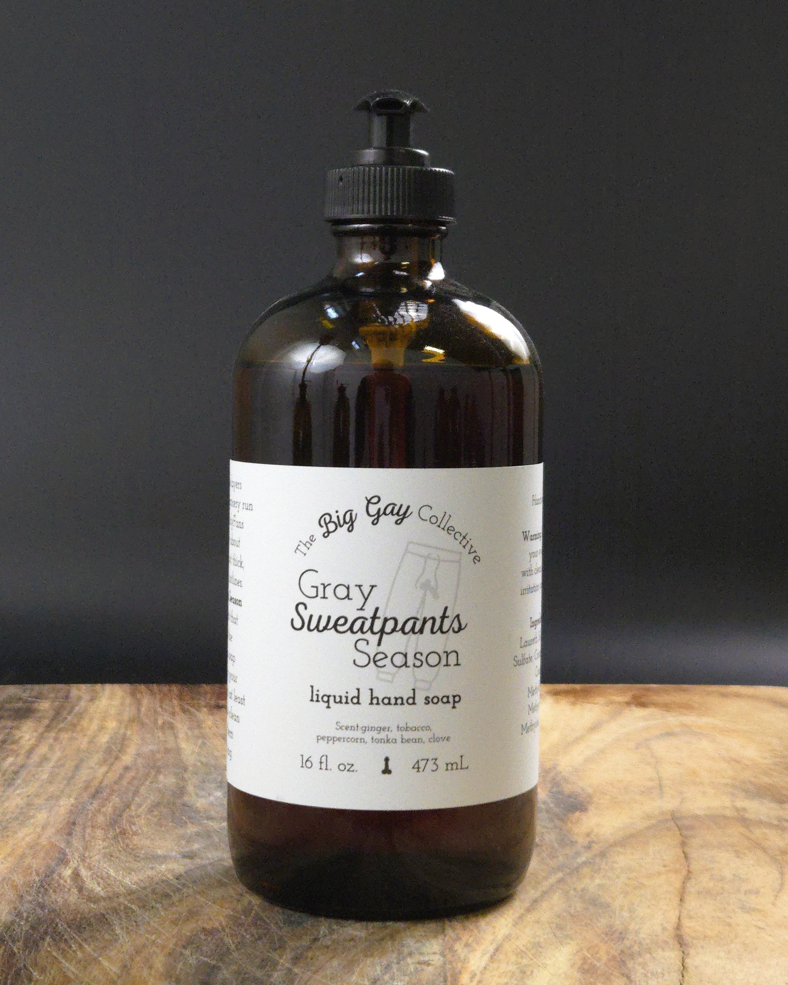 Gray Sweatpants Season Liquid Soap