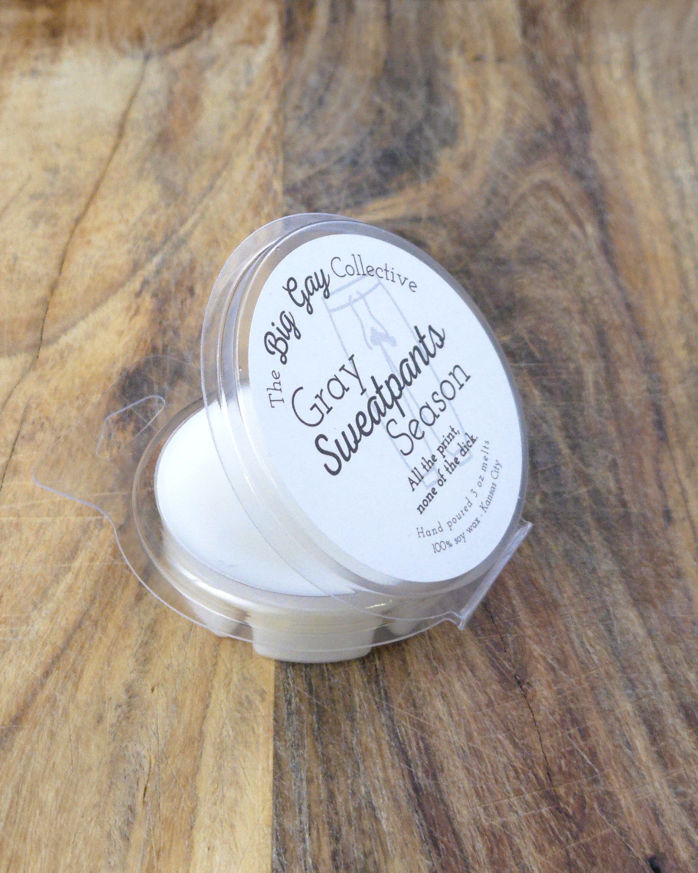 Gray Sweatpants Season Wax Melts