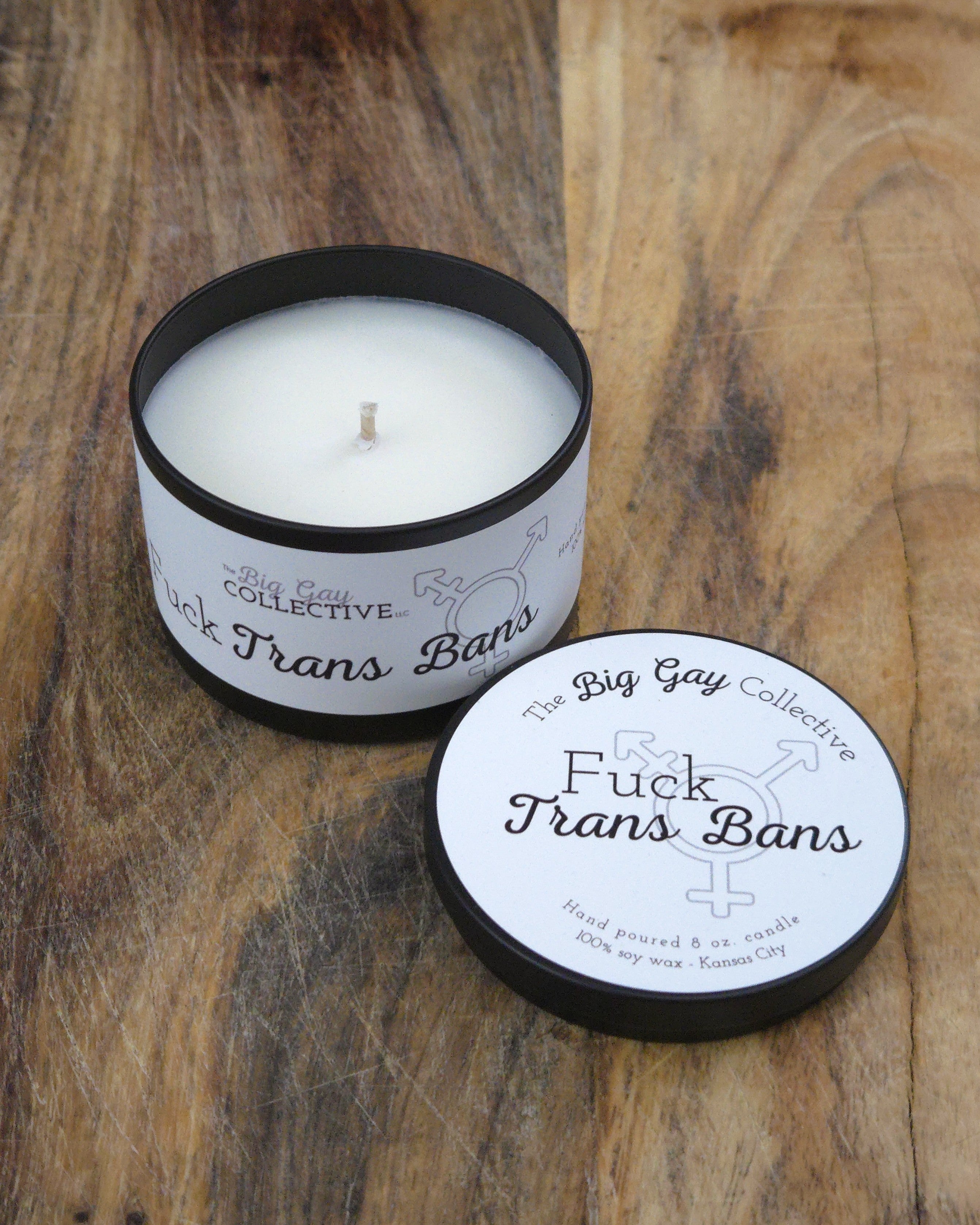 Fuck Trans Bans Giving Candle