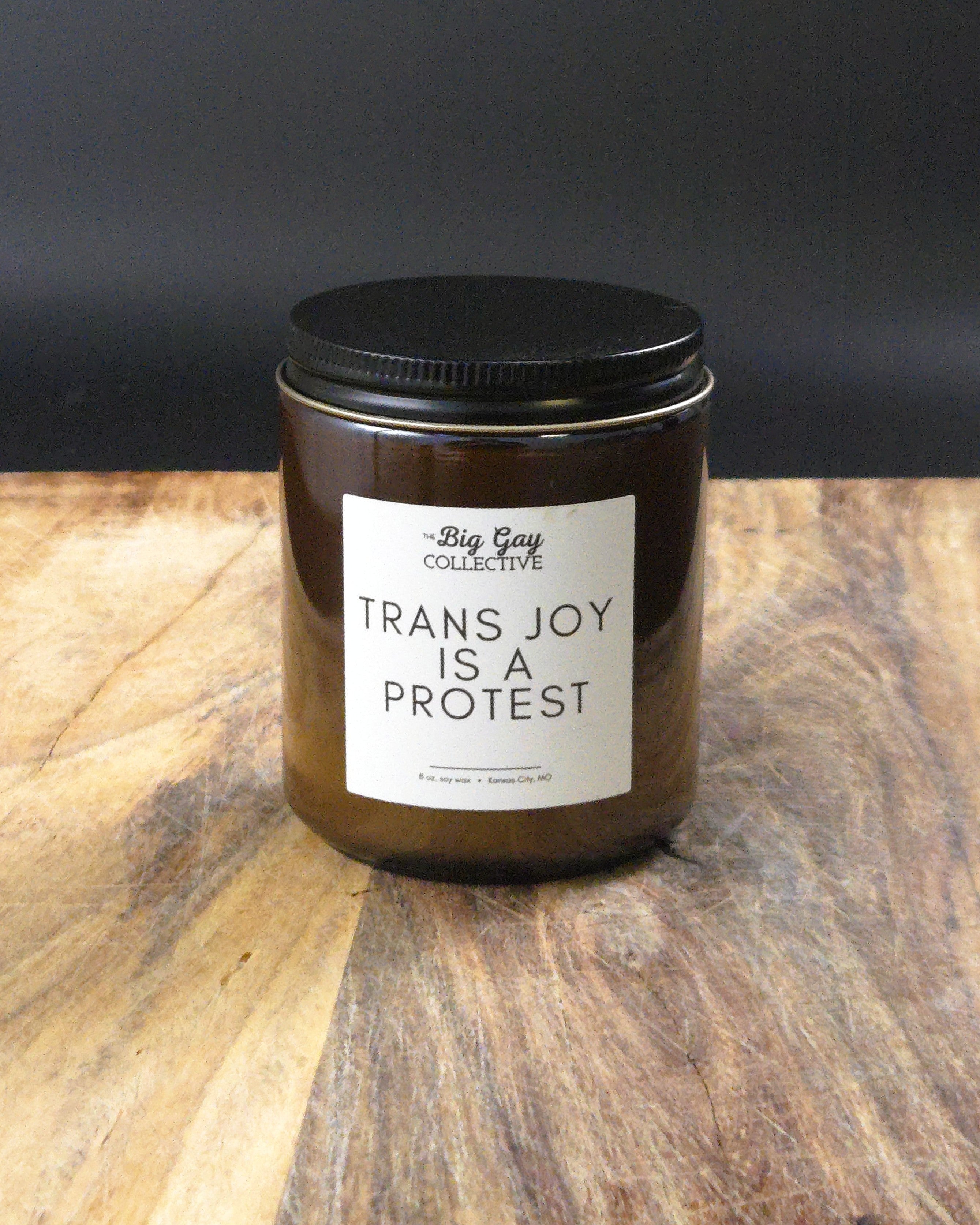 Trans Joy is a Protest Candle